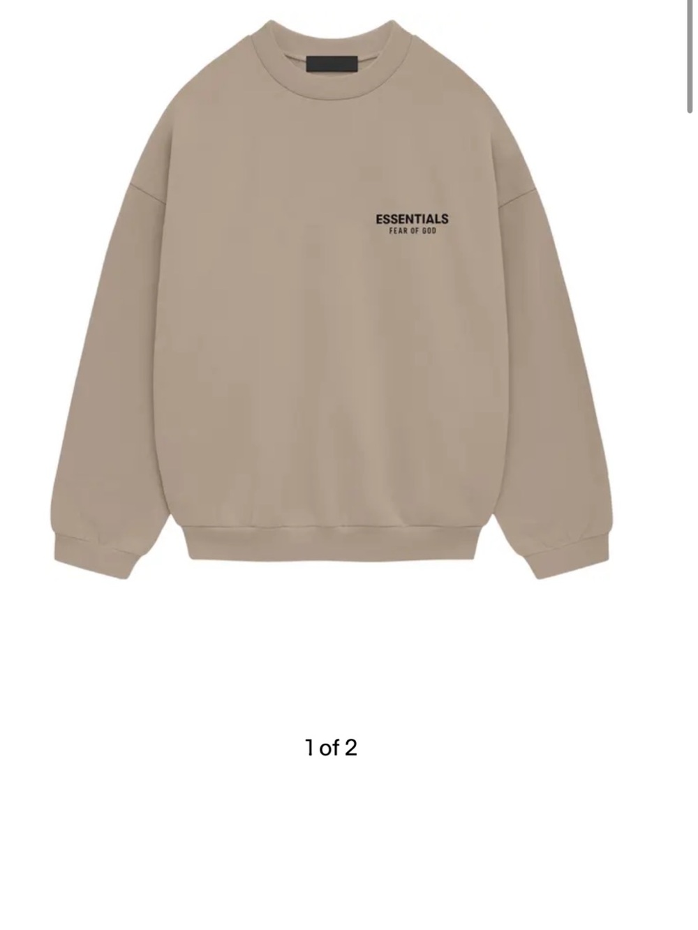 Essentials Crewneck Sweatshirt in Beige